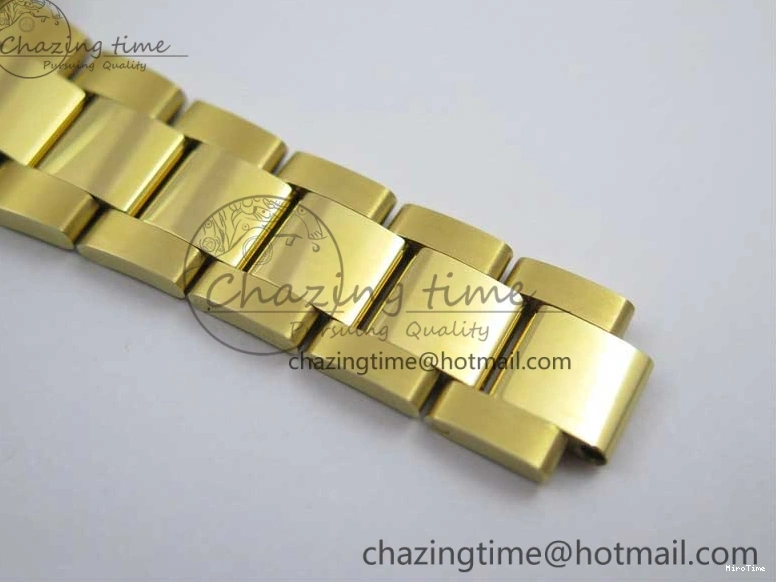 MiroTime 0306 Daytona 116589RBOW YG Rainbow Crystal BLF Best Edition Black Dial on YG Bracelet A SmoothTexture 3175